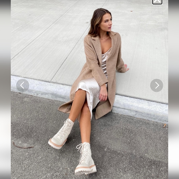 ☃️ NIB Dolce Vita Whitny boots sandstone canvas 8.5 - Picture 2 of 11